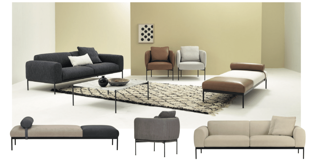 L’Alcantara habille la collection de la marque ADEA VIVADECO